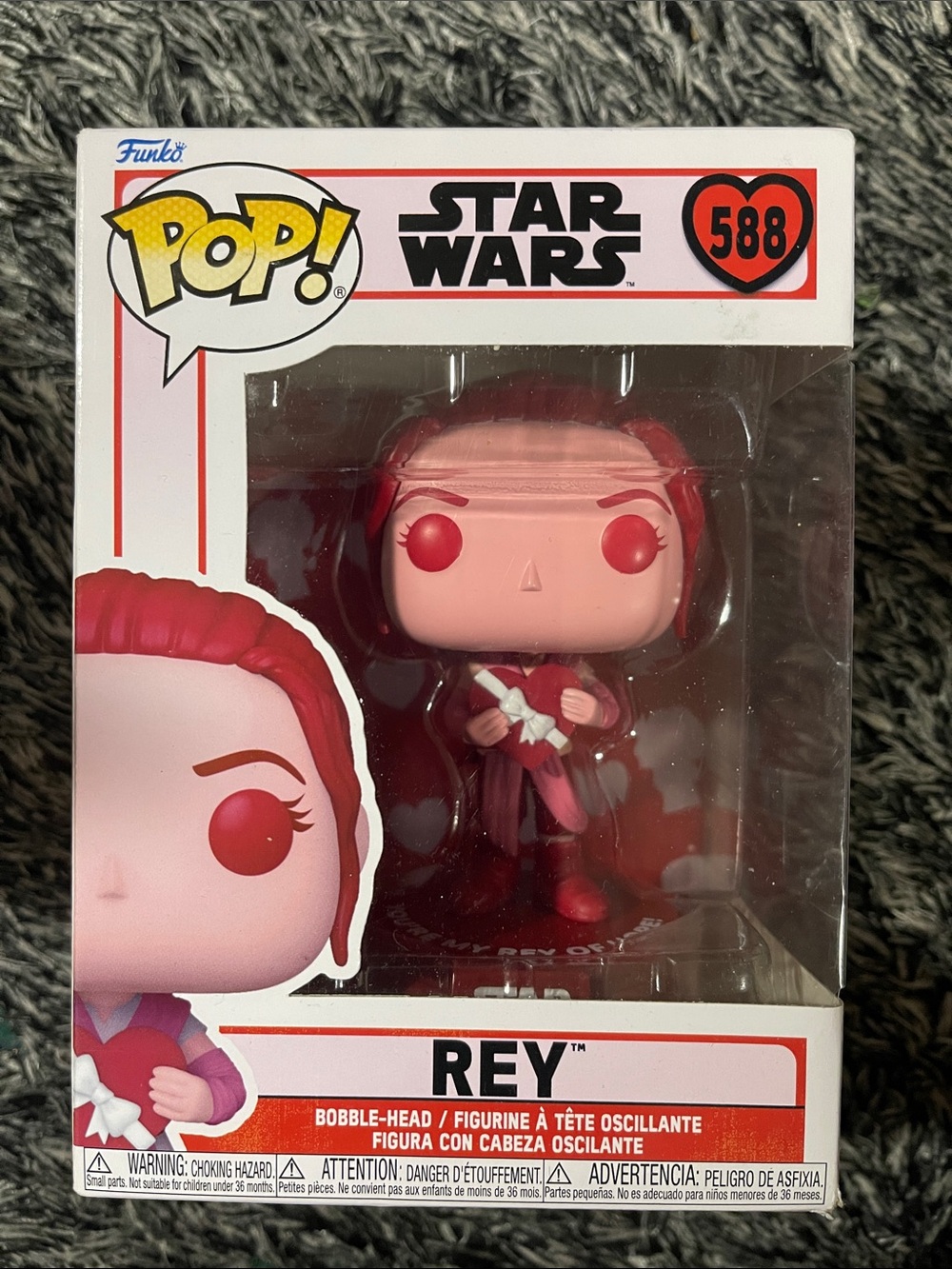 Funko Pop! Rey Vinyl Figure - Pink and Red